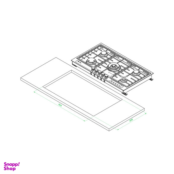 اجاق گاز صفحه ای کن مدل RIGEL