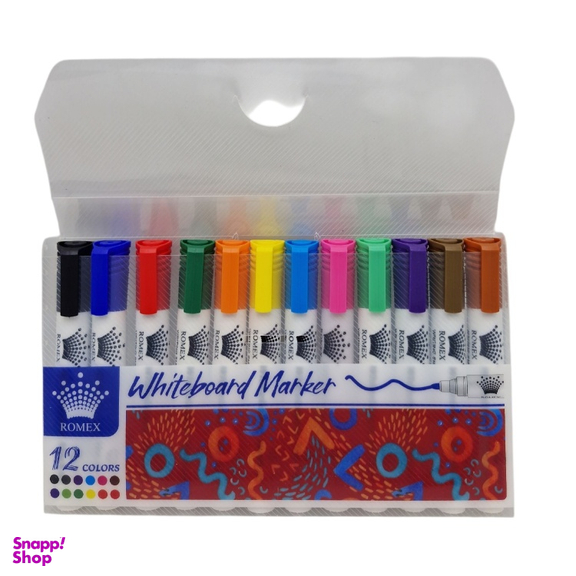 ماژیک وایت برد رومکس کد 12167 بسته 12 عددی