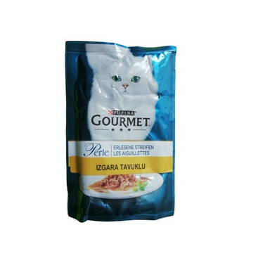 غذا پوچ گربه گورمت مدل گوشت مرغ وزن 85 گرم