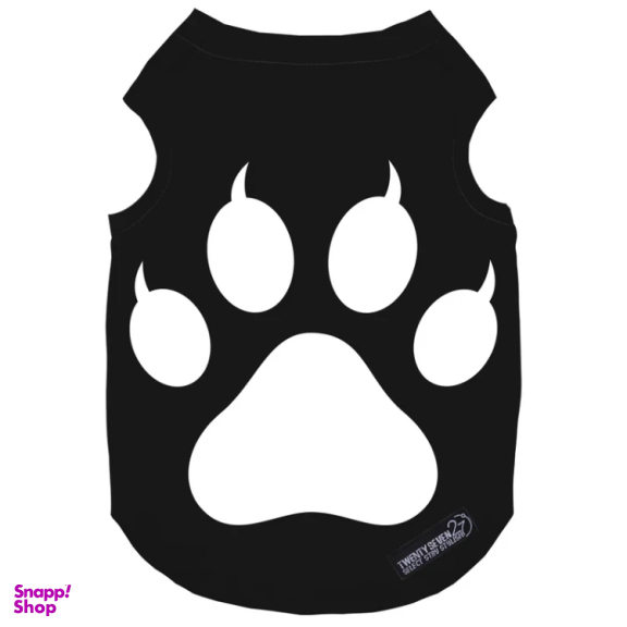 لباس سگ و گربه 27 طرح One Paws کد MH1355 رنگ مشکی