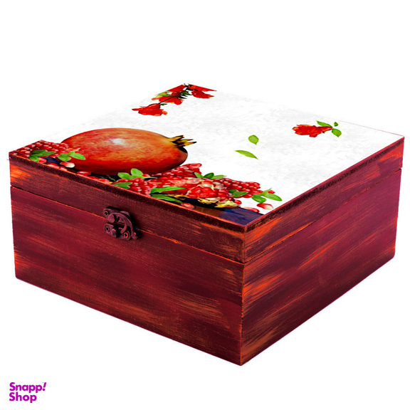 جعبه هدیه چوبی مدل یلدای ایرانی کد WB05y