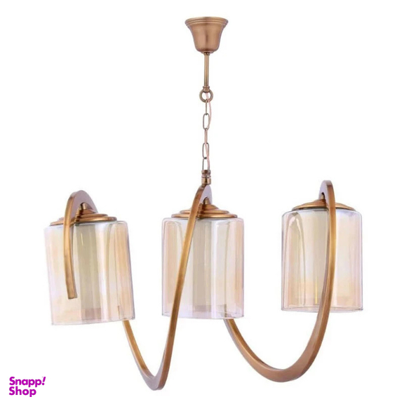 لوستر سه شعله نورهام مدل فنرى ۳