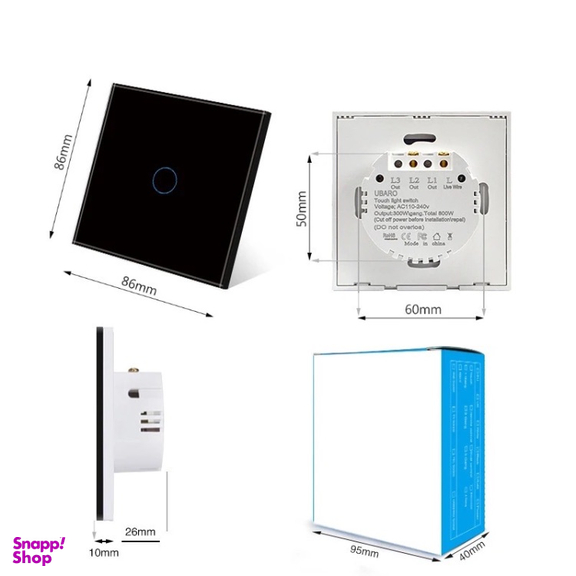کلید تک پل لمسی مدل tirex2024