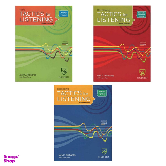 کتاب Tactics for Listening 3rd اثر Jack C. Richards انتشارات جنگل مجموعه 3 جلدی