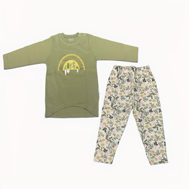 ست دو تکه نوزاد به آوران طرح دلژین