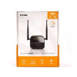 مودم روتر ADSL2 Plus بی سیم N300 دی لینک مدل DSL-124 New