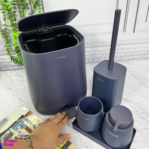 ست سرویس بهداشتی 5 پارچه کنتراست کد 1025