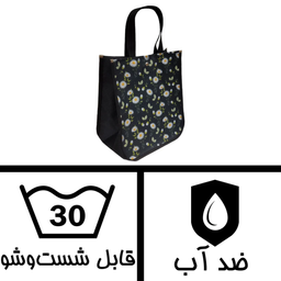 ساک دستی زنانه مدل دکمه ای طرح بابونه کد 02