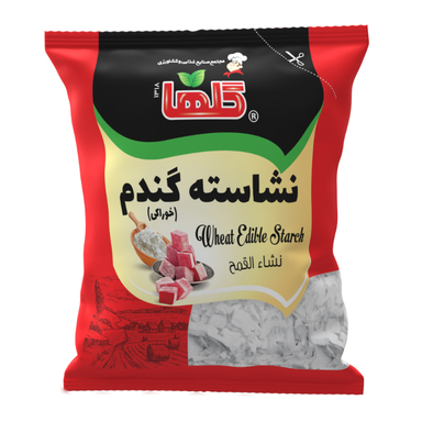 نشاسته گندم گلها وزن 50 گرم بسته بندی سلفون