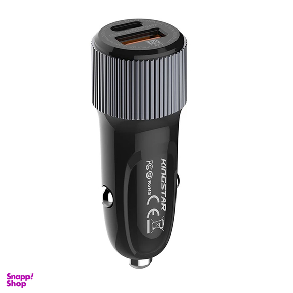 شارژر فندکی 38 وات کینگ استار مدل KC135C PD به همراه کابل USB-C