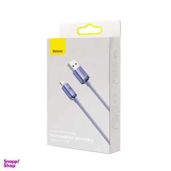 کابل USB به لایتنینگ باسئوس مدل Crystal Shine Series طول 1.2 متر