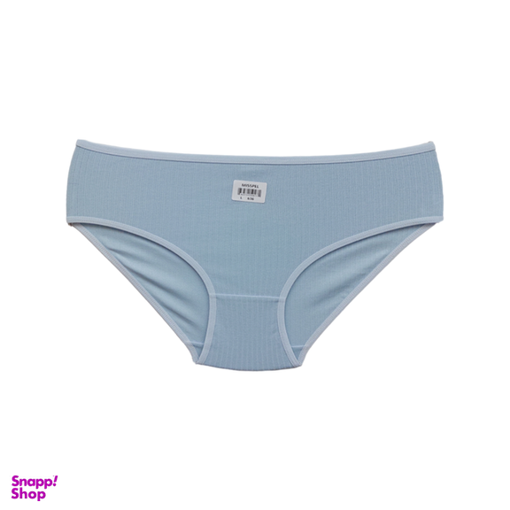شورت زنانه اسلیپ میسپل طرح کبریتی کد LBLU-1105 آبی روشن