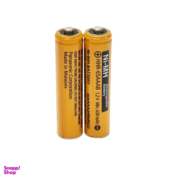باتری نیم قلمی قابل شارژ تلفن بی سیم پاناسونیک مدل Ni-MH/HHR-63AAAB بسته 2 عددی