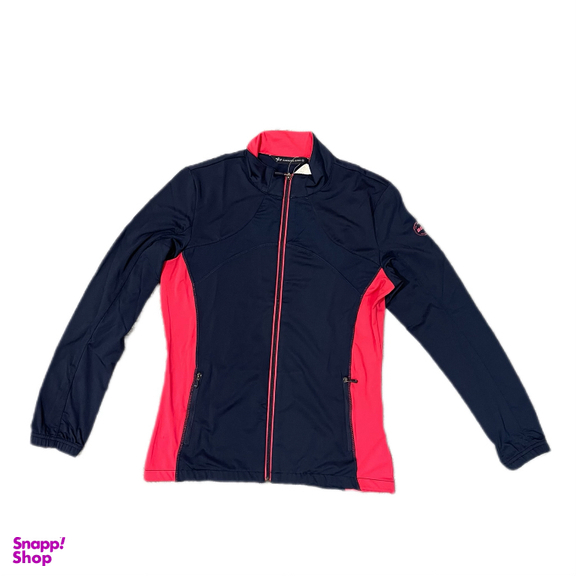 سویشرت ورزشی زنانه مدل ارتجاعی رنگ‌ سرمه ای صورتی