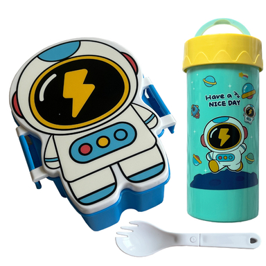 ظرف غذا کودک طرح فضانورد مجموعه 3 عددی