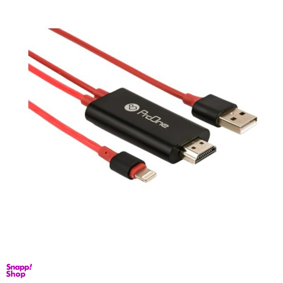 کابل تصویر HDMI به USB/Lightning پرووان مدل PCH75 طول 1.8 متر