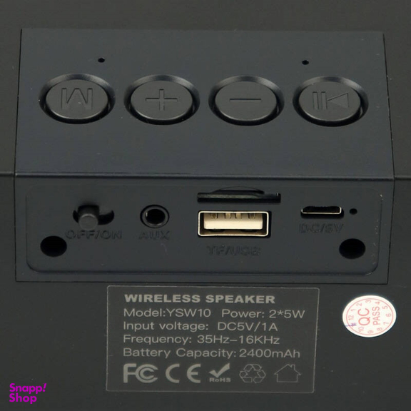 اسپیکر بلوتوثی قابل حمل یسیدو مدل YSW10
