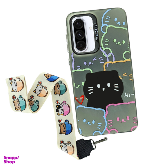 کاور گوشی موبایل سوکول مدل گربه کد پیشی مناسب برای سامسونگ Galaxy A36 به همراه بند آویز