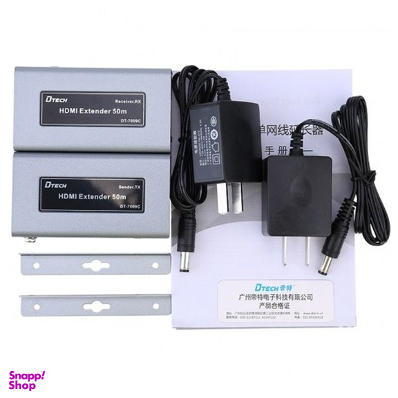 اکستندر HDMI با کابل CAT6 دیتک (Dtech) مدل DT 7009C طول 50m