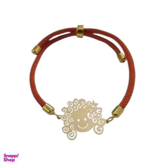 دستبند طلا 18 عیار دخترانه مدل مو فرفری کد D21055