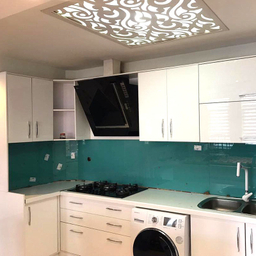 دیوارپوش عکسنگ مدل شیشه ای کد BK-6060 بسته 2 عددی