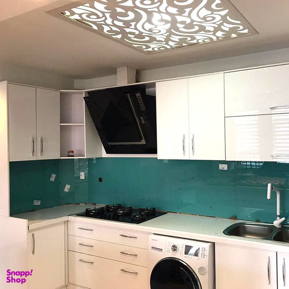 دیوارپوش عکسنگ مدل شیشه ای کد BK-6060 بسته 2 عددی