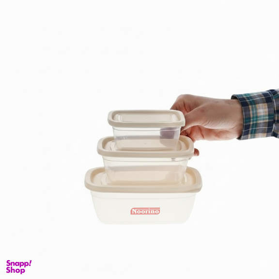 ظرف نگهدارنده نورینو مدل روژا کد 015 مجموعه 3 عددی