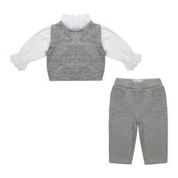 ست بلوز بافتنی و شلوار دخترانه فیورلا مدل مدل پالیز کد 2 33511