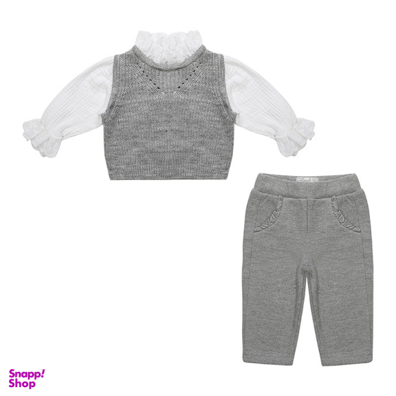 ست بلوز بافتنی و شلوار دخترانه فیورلا مدل مدل پالیز کد 2 33511