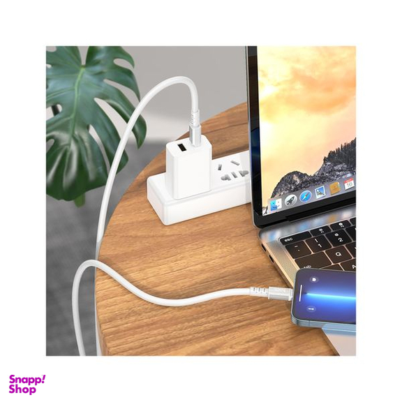 کابل تبدیل USB-C به لایتنینگ هوکو مدل X85 20W طول 1 متر