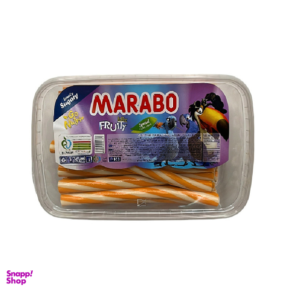 پاستیل پیچشی روغنی با طعم پرتقال خامه مارابو وزن 900 گرم