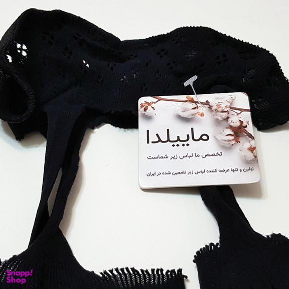 جوراب شلواری زنانه ماییلدا مدل فانتزی کد 3684-KW108  رنگ مشکی