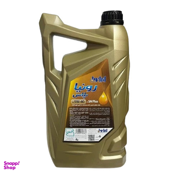 روغن موتور ایرانول مدل رونیا پلاس SN PLUS 5W-40 حجم 5 لیتر