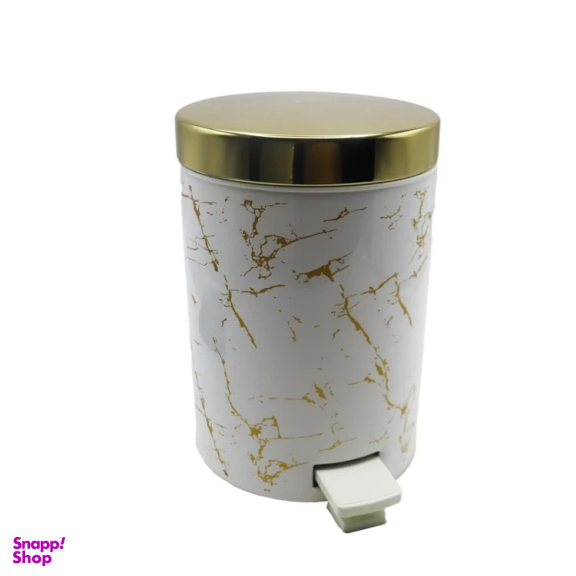 ست سطل زباله و فرچه بهازکالا مدل ماربل کد YPB-3L