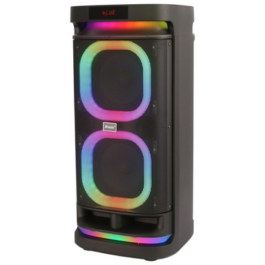 اسپیکر چمدانی بلوتوثی برودو مدل BTS-1990 به همراه میکروفون و ریموت کنترل