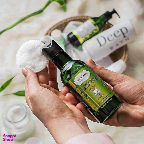 پاک‌ کننده آرایش صورت دیپ سنس مدل Tea Tree and Bamboo حجم 160 میلی‌ لیتر
