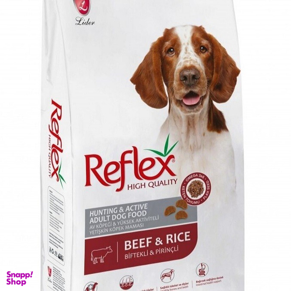 غذای خشک سگ رفلکس مدل Beef & Rice وزن 1 کیلوگرم