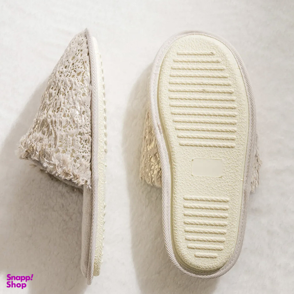 دمپایی حوله ای زنانه ال سی وایکیکی مدل سوپر شاینی استپ دار