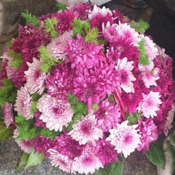 سبد گل بهاره گرد ارتفاع ۴۰ سانتی متر