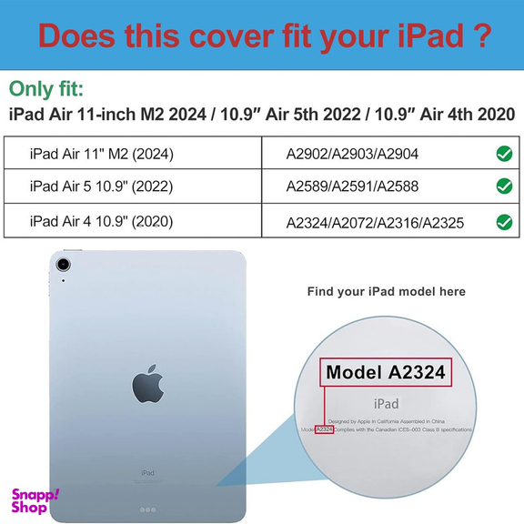 کاور تبلت سامورایی مدل FORTEX مناسب برای اپل iPad Air 11 2024