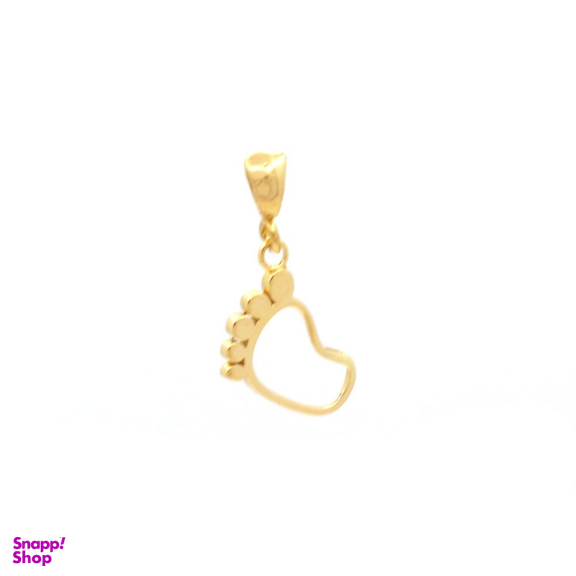 پلاک گردنبند طلا 18 عیار زنانه سی دا مهر مدل پا نوزاد