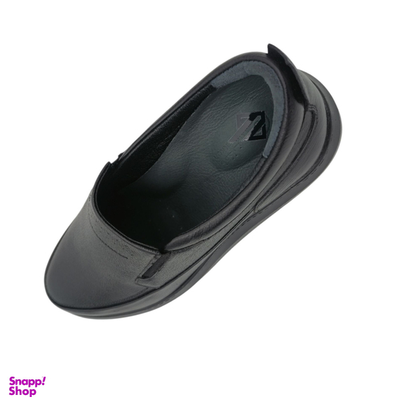 کفش طبی مردانه چرم ریباری مدل M15 رنگ مشکی