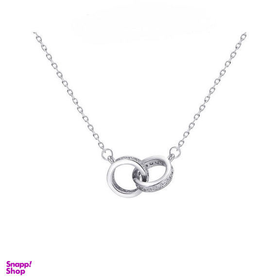 گردنبند نقره زنانه مدل دو حلقه