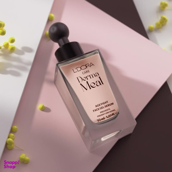 سرم ژل ضد چروک پوست صورت لدورا مدل Derma Meal حجم 30 میلی لیتر