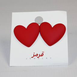 گوشواره زنانه مدل پلاس طرح قلب کد 003