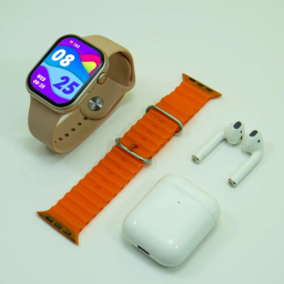 ساعت هوشمند ورنا مدل W46 Max به همراه هندزفری بی سیم طرح اپل مدل Airpod