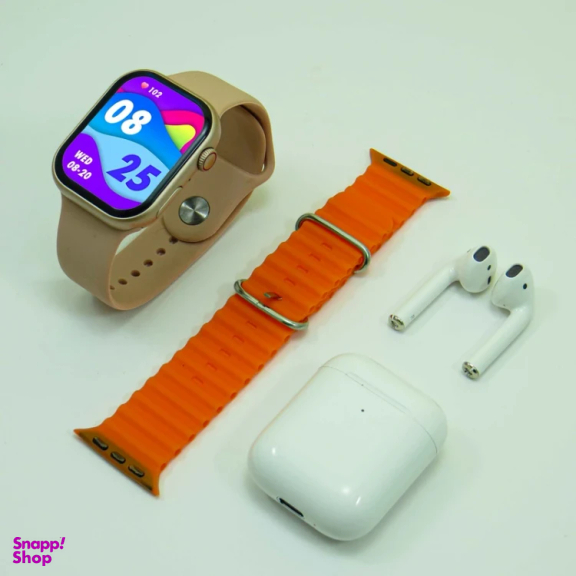 ساعت هوشمند ورنا مدل W46 Max به همراه هندزفری بی سیم طرح اپل مدل Airpod