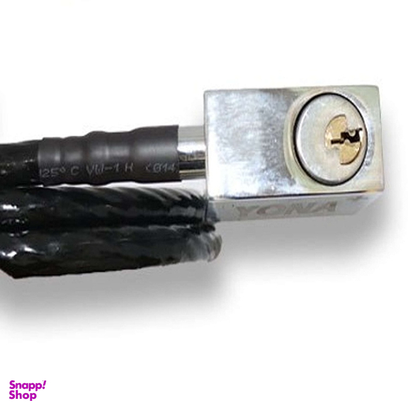 قفل کابلی موتورسیکلت یونا مدل B6 کد 1.5