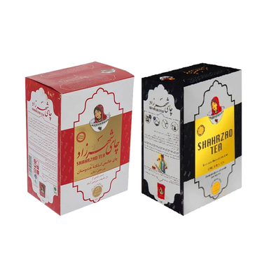 چای شهرزاد هندوستان و ارل گری وزن 400 گرم مجموعه 2 عددی