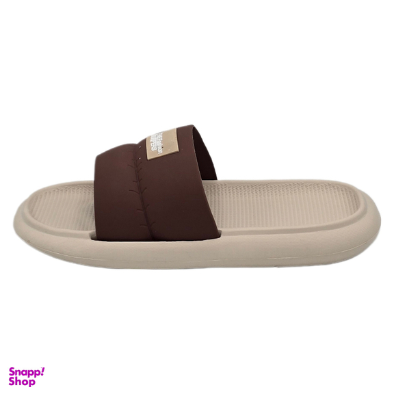 دمپایی مردانه زیتون مدل اسلیپر کد 0600 رنگ کرم